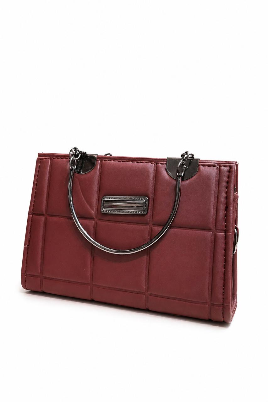 Elegant Pink Quilted Mini Handbag for Women