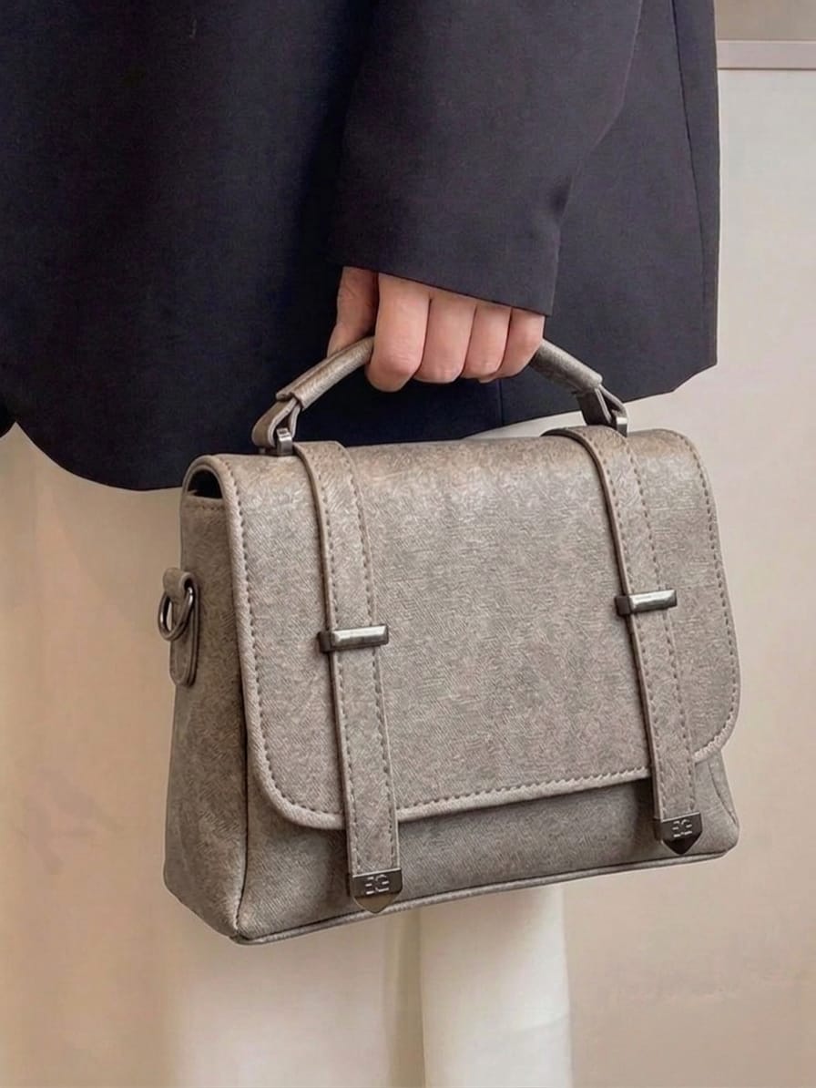 Classic Matte Top-Handle Satchel Handbag
