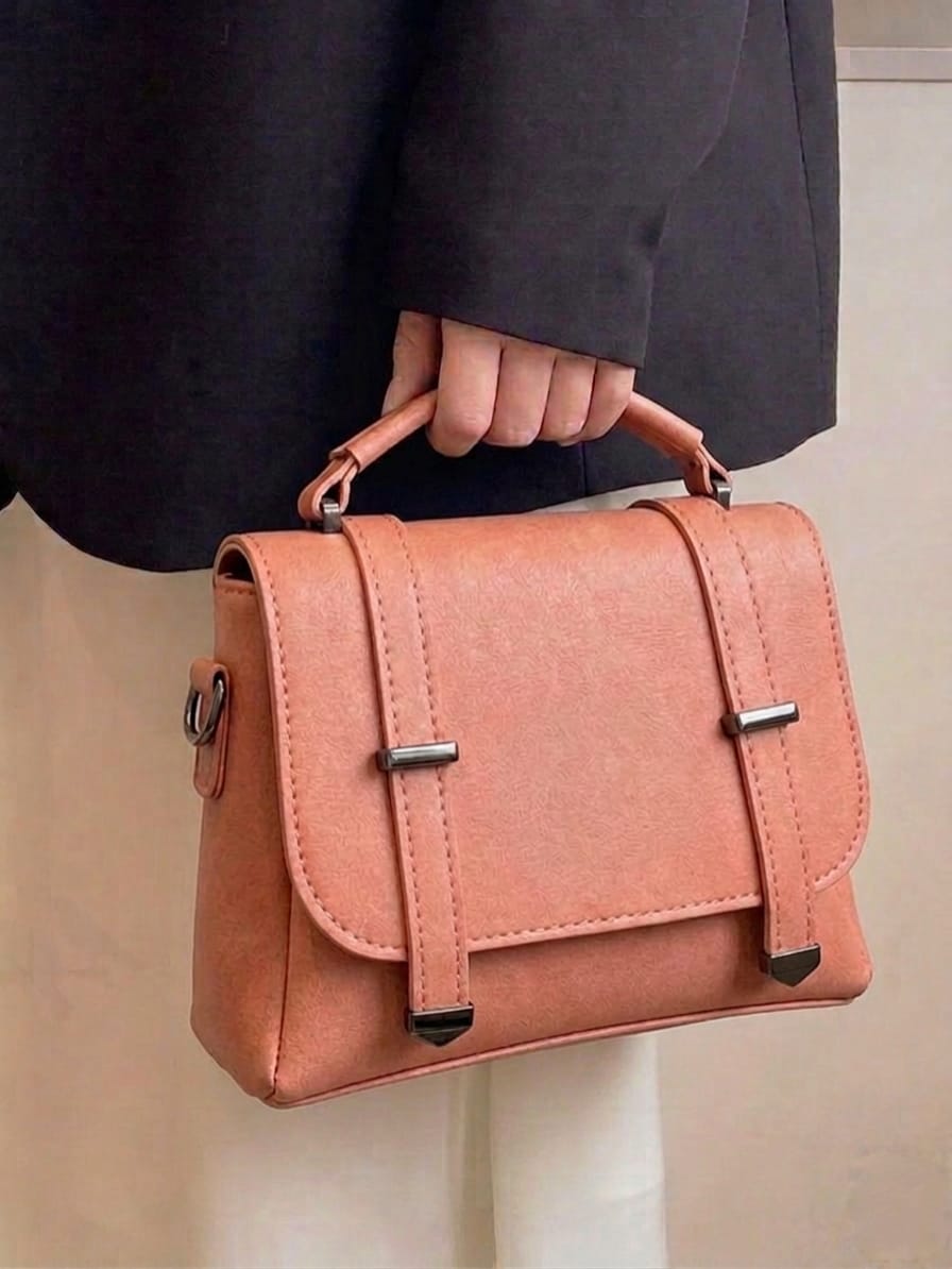 Classic Matte Top-Handle Satchel Handbag