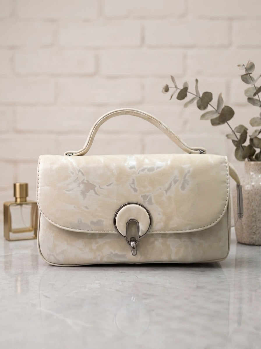 Top-Handle Bag – Stylish Textured Shoulder Bag for Women